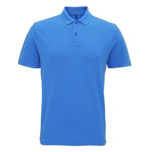 Asquith & Fox Mens Coastal Vintage Wash Polo / Palace Blue